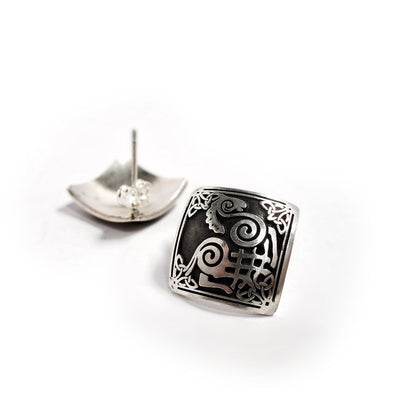  Sleipnir  Horse Viking  Norse  Stud Earrings