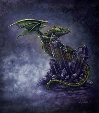 "Teldryn" Dragon Art Print - Inlumined Arts LLC
