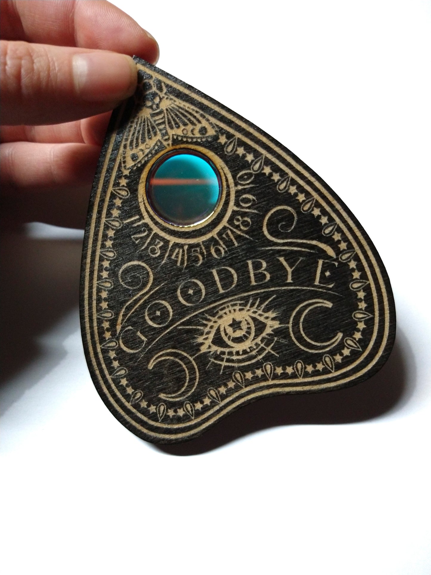 Handmade Black  Ouija Planchette coaster set