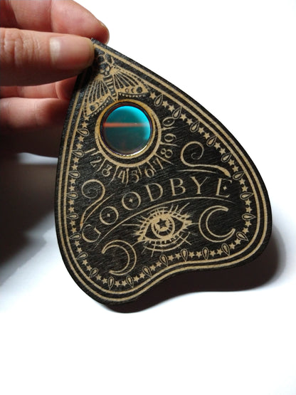 Handmade Black  Ouija Planchette coaster set