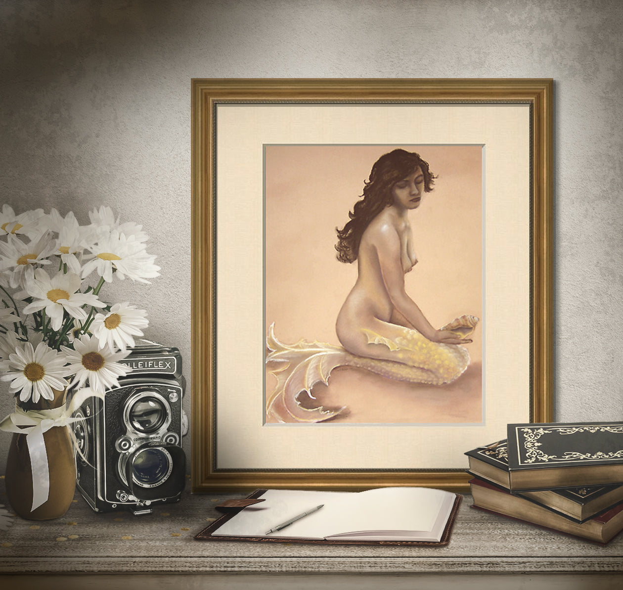 Topaz 1st in the Vintage Mermaids Series Small Print