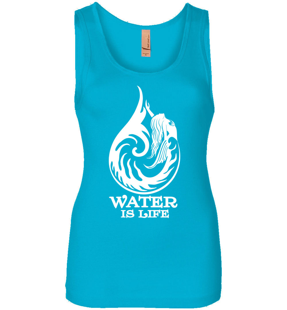 For ocean souls, beach witches, mermaids, activists, and water lovers.
A bold “Water Is Life” tank with coastal fantasy energy and everyday comfort.