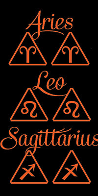 Sterling Silver Zodiac Stud Earrings FIRE sign, Aries, Leo, Sagittarius - Inlumined Arts LLC